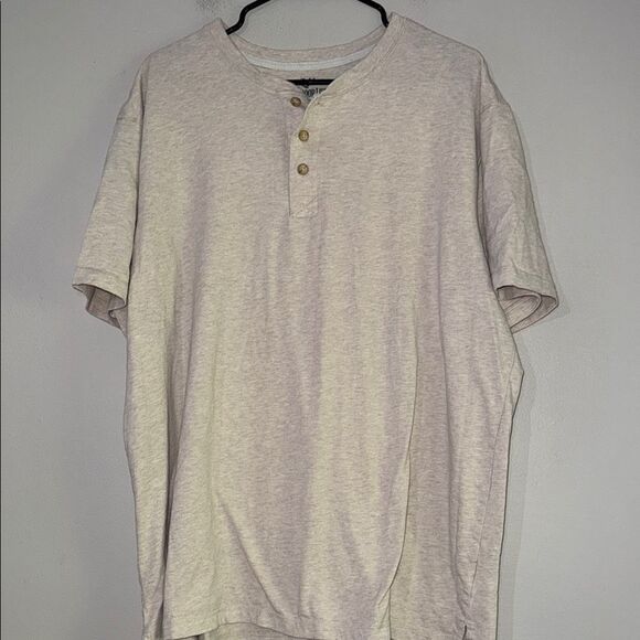 Outdoor Life Cream Short Sleeve Tee Classic Comfort - Picture 1 of 10